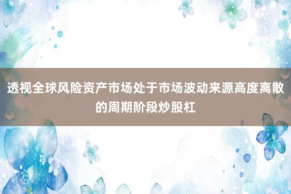 透视全球风险资产市场处于市场波动来源高度离散的周期阶段炒股杠